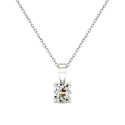Luxe Briljant Druppel Hanger – 1 karaat 14K Witgoud