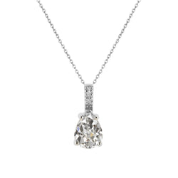 Diamant Druppel Hanger – 14K Witgoud 2 karaat