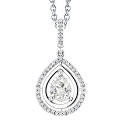 Diamant Hanger – 14K Witgoud 3 karaat