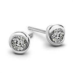 Kraagzetting Fijne Diamant Oorhangers 1 karaat – 14 Karaat