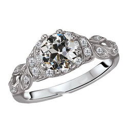 Schitterend Aanzoek Ring met Antiek Cushion Diamant – 4,50 karaat