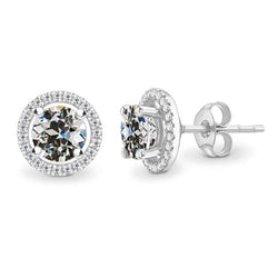 Luxe Fijne Diamant Oorbellen – 3,50 karaat 14 Karaat Witgoud