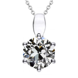 Hanger Halsketting 14K Witgoud met Fijne Diamant – 3,50 karaat