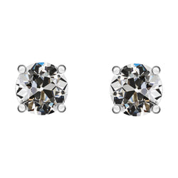 Fijne Diamant Oorstekers 2,50 karaat G/VS1 – 14K Witgoud