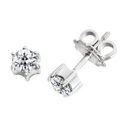 Diamant Oorhangers – 14K Witgoud 1 karaat