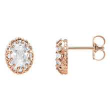 Afbeelding in Gallery-weergave laden, Fijne Diamant Oorbellen 5,50-karaat 14K Rosé Goud – hoofdaanzicht
