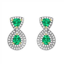 Premium Gemstone Earring – Fijne Smaragd 1 karaat – HarryChadEnt