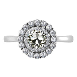Handgemaakte Diamant Halo Verlovingsring 2,50 karaat door