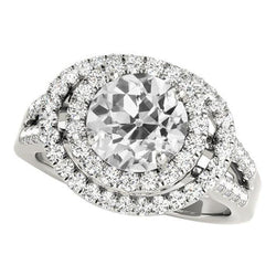 Natuurlijke Diamanten Ring 7ct - Witgoud 14K