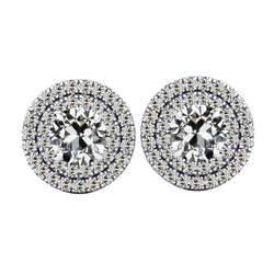 Premium Oorbellen met Antiek Cushion Briljant – 1,50 karaat