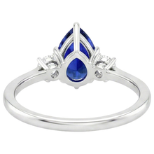 Afbeelding in Gallery-weergave laden, echte round diamant 3karaat ring zijaanzicht
