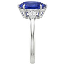 Afbeelding in Gallery-weergave laden, echte pear diamant 4.25karaat ring op wit
