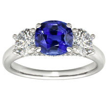Afbeelding in Gallery-weergave laden, echte round diamant 2.50karaat ring zijaanzicht
