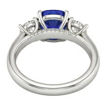 Afbeelding in Gallery-weergave laden, echte round diamant 2.50karaat ring op wit
