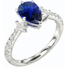 Afbeelding in Gallery-weergave laden, echte round diamant 3karaat ring vooraanzicht
