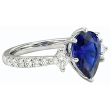 Afbeelding in Gallery-weergave laden, echte round diamant 3karaat ring profielweergave
