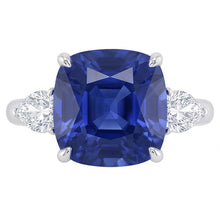 Afbeelding in Gallery-weergave laden, echte pear diamant 3.50karaat ring zijaanzicht
