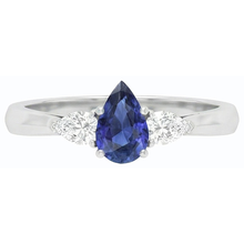 Afbeelding in Gallery-weergave laden, echte pear diamant 1.25karaat ring op wit
