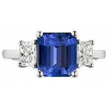 Afbeelding in Gallery-weergave laden, echte diamant 2.50karaat ring close-up detail
