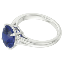 Afbeelding in Gallery-weergave laden, echte round diamant 2.75karaat ring bovenaanzicht
