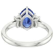 Afbeelding in Gallery-weergave laden, echte pear diamant 3karaat ring close-up detail
