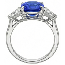 Afbeelding in Gallery-weergave laden, echte diamant 3.50karaat ring zijaanzicht
