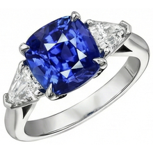 Afbeelding in Gallery-weergave laden, echte diamant 3.50karaat ring close-up detail
