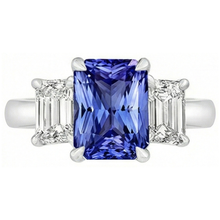 Afbeelding in Gallery-weergave laden, echte diamant 3karaat ring zijaanzicht
