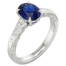 Afbeelding in Gallery-weergave laden, echte round diamant 2.25karaat ring zijaanzicht
