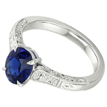 Afbeelding in Gallery-weergave laden, echte round diamant 2.25karaat ring close-up detail
