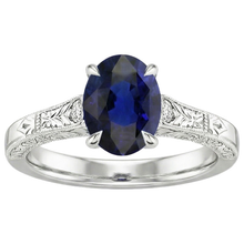 Afbeelding in Gallery-weergave laden, echte round diamant 2.25karaat ring profielweergave
