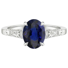 Afbeelding in Gallery-weergave laden, echte round diamant 2.25karaat ring op wit
