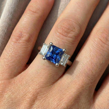 Afbeelding in Gallery-weergave laden, echte diamant 2.50karaat ring met diamantaccenten
