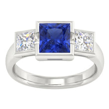 Afbeelding in Gallery-weergave laden, echte diamant 2karaat ring close-up detail
