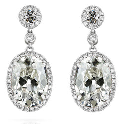 Geraffineerd Diamant Oorstekers 14,50 karaat – 14K Witgoud door