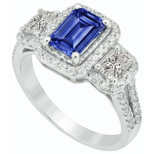 Afbeelding in Gallery-weergave laden, echte round diamant 3.50karaat ring zijaanzicht

