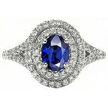 Afbeelding in Gallery-weergave laden, Natuurlijke Saffier Ring 11.25ct - Witgoud 14K
