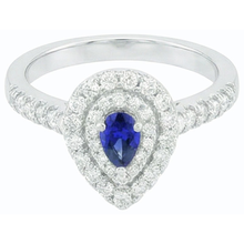 Afbeelding in Gallery-weergave laden, echte round diamant 3karaat ring zijaanzicht
