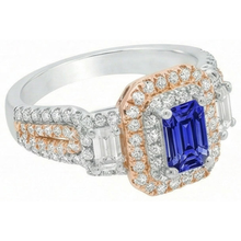Afbeelding in Gallery-weergave laden, echte round diamant 4karaat ring profielweergave
