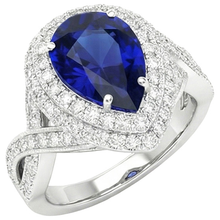 Afbeelding in Gallery-weergave laden, echte round diamant 6.50karaat ring zijaanzicht
