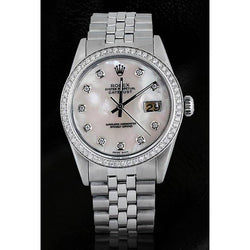 Dweil diamanten wijzerplaat rand Rolex Datumjust herenhorloge Roestvrij staal SNELLE INSTELLING