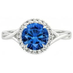 Echte Saffier Ring 2.40 Karaat