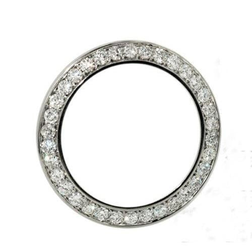 Echt Aangepaste Diamanten Bezel Voor Rolex Horloge Model 278240 Ronde 2 Kt