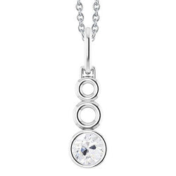 Echt Diamanten Hanger Ronde Oude Mijn Geslepen Ring Set Met Ketting 1 Karaat 14K