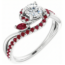 Afbeelding in Gallery-weergave laden, Echt Diamanten Ring 1,65 Karaat Birmese Ruby Vrouwen Sieraden
