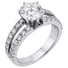 Afbeelding in Gallery-weergave laden, Echt Diamanten Verlovingsring Split Shank Prong Setting 2,50 Karaat WG 14K
