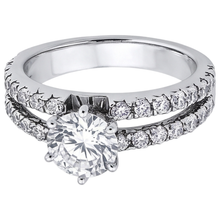 Afbeelding in Gallery-weergave laden, Echt Diamanten Verlovingsring Split Shank Prong Setting 2,50 Karaat WG 14K
