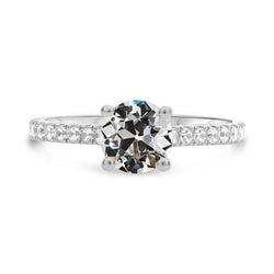 Natuurlijke Diamanten Ring 3.50ct - Witgoud 14K