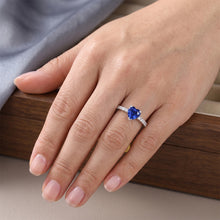 Afbeelding in Gallery-weergave laden, Echt Saffier Verloving Ring
