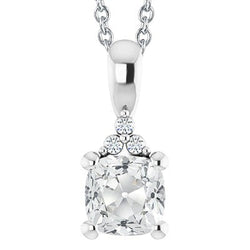 Natuurlijke Diamanten Hanger 5.50ct - 14K Witgoud